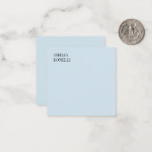 Eigen Naam Modern Minimalistisch Professioneel Bla Notitiekaartje (Voorkant / Achterkant in situ)