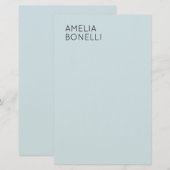 Eigen Naam Modern Minimalistisch Professioneel Een Briefpapier (Voorkant / Achterkant)