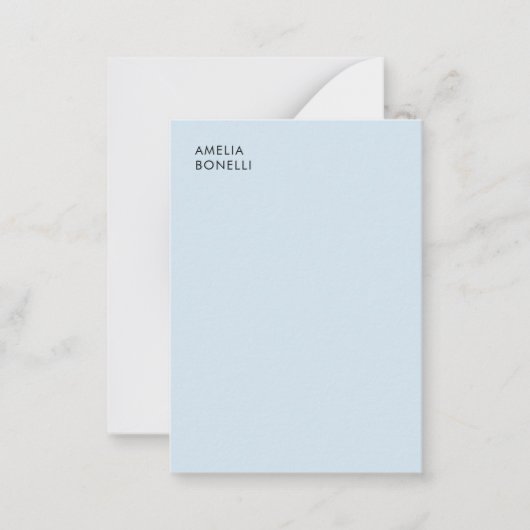Eigen Naam Modern Minimalistisch Professioneel Een Notitiekaartje (Voorkant)