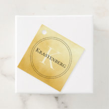 Eigen naam Monogram groet Faux Gold