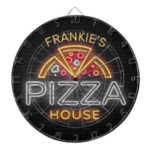 Eigen naam Neon Italiaans Pizzeria Pizza House Dartbord