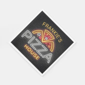 Eigen naam Neon Italiaans Pizzeria Pizza House Servet (Hoek)