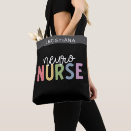 Eigen naam Neuro Neurse Neuroscience Verpleegkundi Tote Bag