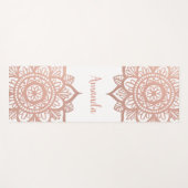 Eigen naam Nieuw Roos Gold Mandala White Yogamat (Voorkant (horizontaal))