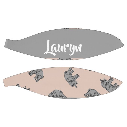 Eigen naam olifanten op bruin basketbal (Panelen)