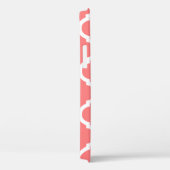 Eigen naam op roze Marokkaanse Trellis Case-Mate iPhone Case (Achterkant / Rechts)