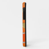 Eigen naam oranje gouden bruideharten Case-Mate iPhone case (Achterkant/links)