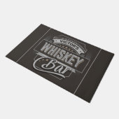 Eigen naam Oude luxe quorelabel Whiskey Bar Deurmat (Schuin)