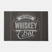 Eigen naam Oude luxe quorelabel Whiskey Bar Deurmat (Voorkant)
