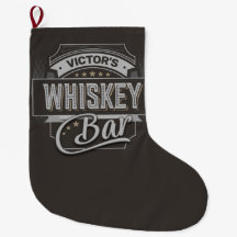 Eigen naam Oude luxe quorelabel Whiskey Bar