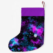 Eigen naam Paars en Blauwe Melkweg Cosmic Kleine Kerstsok (Achterkant)