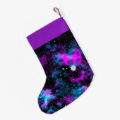 Eigen naam Paars en Blauwe Melkweg Cosmic Kleine Kerstsok (Achterkant (Hangend))