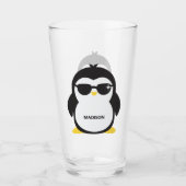 Eigen naam Penguin pint glas (Voorkant)