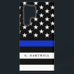 Eigen naam Politie Vlag Samsung Galaxy Hoesje<br><div class="desc">Een aangepaste naam politievlag Galaxy S22 Ultra Hoesje. De vlag is een dunne Amerikaanse vlag met een politiethema. Tussen de regels staat een plekje voor jouw naam of de naam van je cadeauontvanger. Gedurfd en levendig en een manier om je liefde voor het land en de Amerikaanse politie te shows....</div>