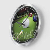 Eigen naam Pool Hall Billiard Game Room Snooker Grote Klok (Hoek)