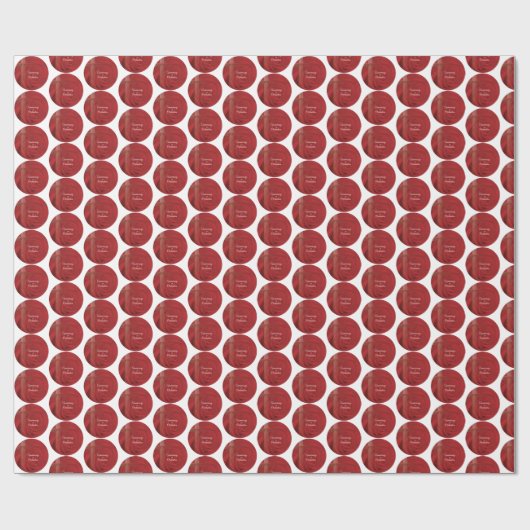 Eigen naam Priest Jubileum Ordination Red Rose Cadeaupapier (Vlak)