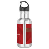 Eigen naam Priest Jubileum Ordination Red Rose Waterfles (Achterkant)