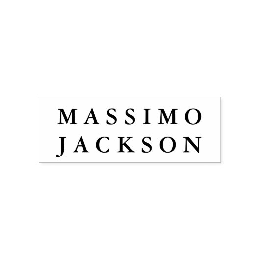 Eigen Naam Professioneel Trendy Minimalistisch Zelfinktende Stempel (Design)