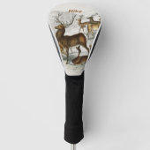 Eigen naam Red Deer Hart, Hind, Roebuck Musk Deer Golfheadcover (Voorkant)