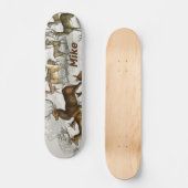 Eigen naam Red Deer Hart, Hind, Roebuck Musk Deer Persoonlijk Skateboard (Voorkant)