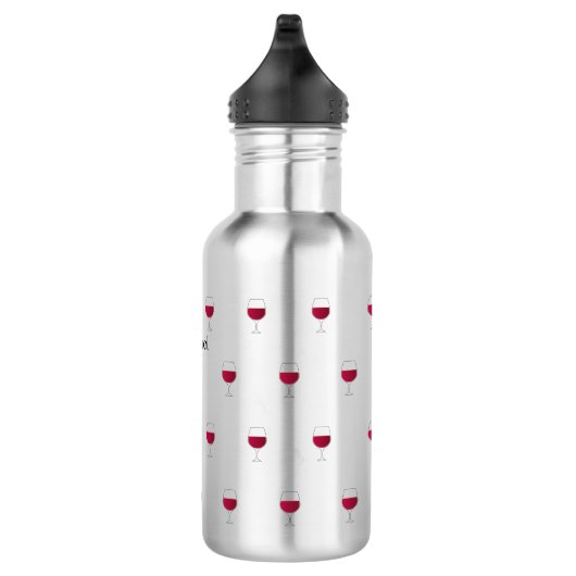Eigen naam rode wijn waterfles  (Rechts)