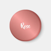 Eigen naam roos goud magneet (Voorkant)