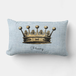 Eigen naam Royal  Gold Crown Home Decor Kussen