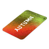 Eigen Naam Shades of Oranje & Green Premium Magnet Magneet (Linkerzijde)