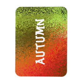 Eigen Naam Shades of Oranje & Green Premium Magnet Magneet