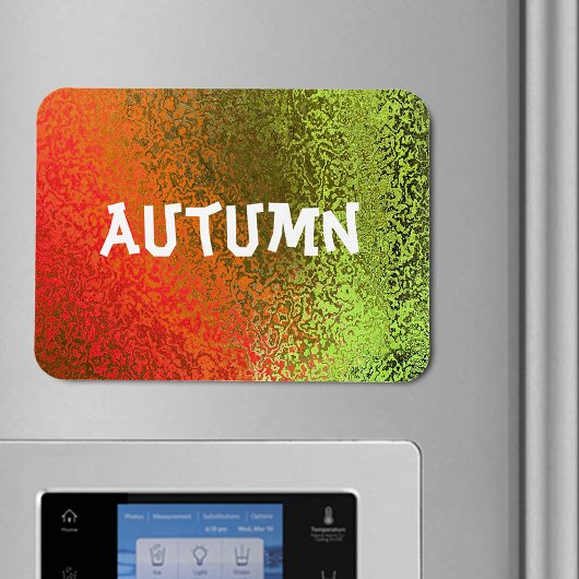 Eigen Naam Shades of Oranje & Green Premium Magnet Magneet