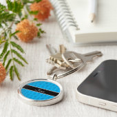 Eigen naam sky blue balletschoenen sleutelhanger (Zijkant)