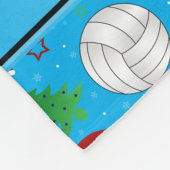 Eigen naam: sky blue volleyball kerstmis patroon fleece deken (Hoek)