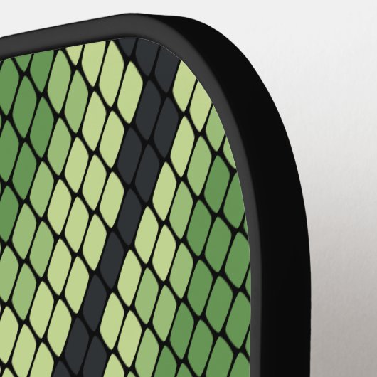 Eigen naam Snake Animal Print Pattern Klassieke Pickleball Paddle (Links Detail)