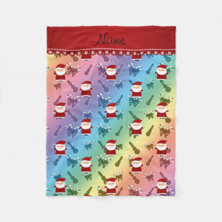 Eigen naam snowmansnowmansnowdersnoep voor de kers fleece deken
