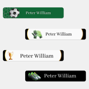Eigen naam Soccer Lover High School Labels