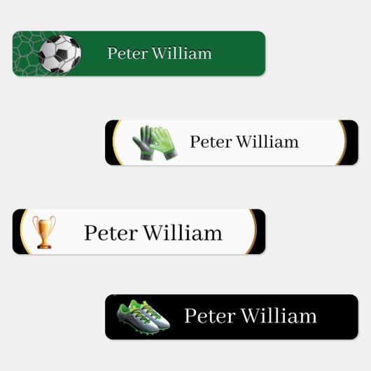 Eigen naam Soccer Lover High School Labels (Groep)