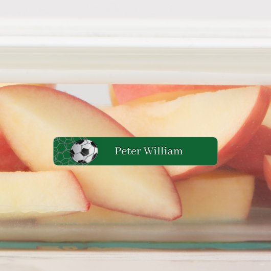 Eigen naam Soccer Lover High School Labels (Aangebracht)