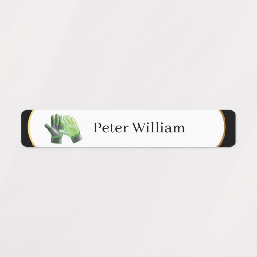 Eigen naam Soccer Lover High School Labels (Design 2)