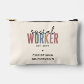 Eigen naam sociale werknemers afstuderen cadeaus etui (Voorkant)