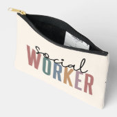 Eigen naam sociale werknemers afstuderen cadeaus etui (Open)