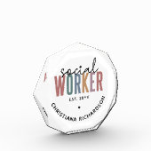 Eigen naam sociale werknemers afstuderen cadeaus fotoblokken (Links)