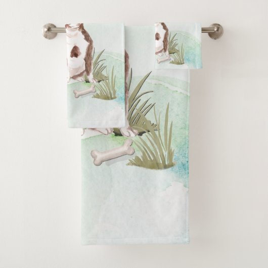 Eigen naam Staffordshire Bull Terrier Pet Dog Bad Handdoek (Insitu)