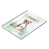 Eigen naam Staffordshire Bull Terrier Pet Dog Notitieboek (Linkerzijde)