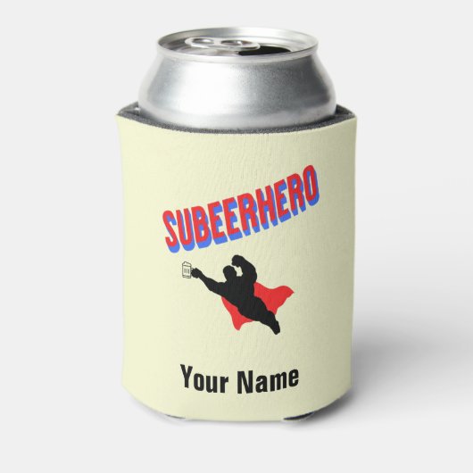 Eigen naam Subeerheld Beer Bottle Cooler (Blikje Achterkant)