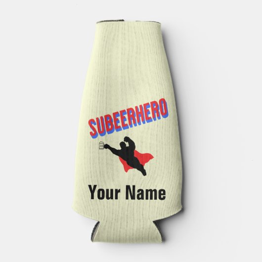 Eigen naam Subeerheld Beer Bottle Cooler (Voorkant)