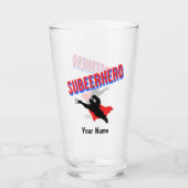 Eigen naam Subeerheld Funny Pint Beer Glass Glas (Achterkant)