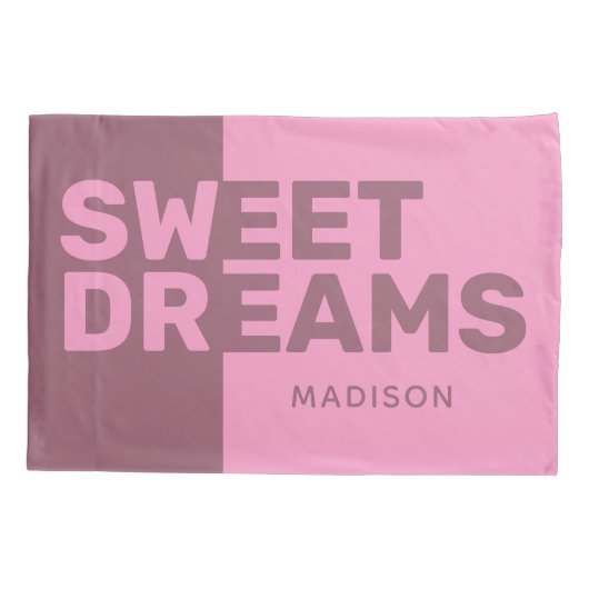 Eigen naam "Sweet Dreams"-kussenslopen Kussensloop (Achterkant)