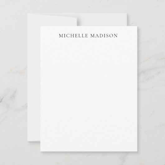 Eigen Naam Trendy Minimalistisch Professioneel Een (Voorkant)