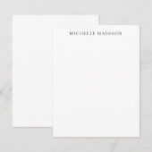 Eigen Naam Trendy Minimalistisch Professioneel Een (Voorkant / Achterkant)