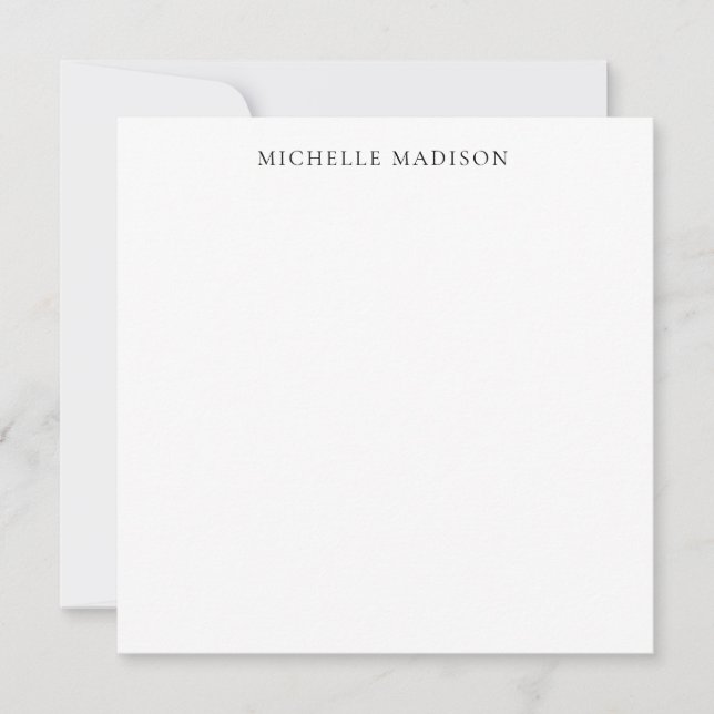 Eigen Naam Trendy Minimalistisch Professioneel Een (Voorkant)